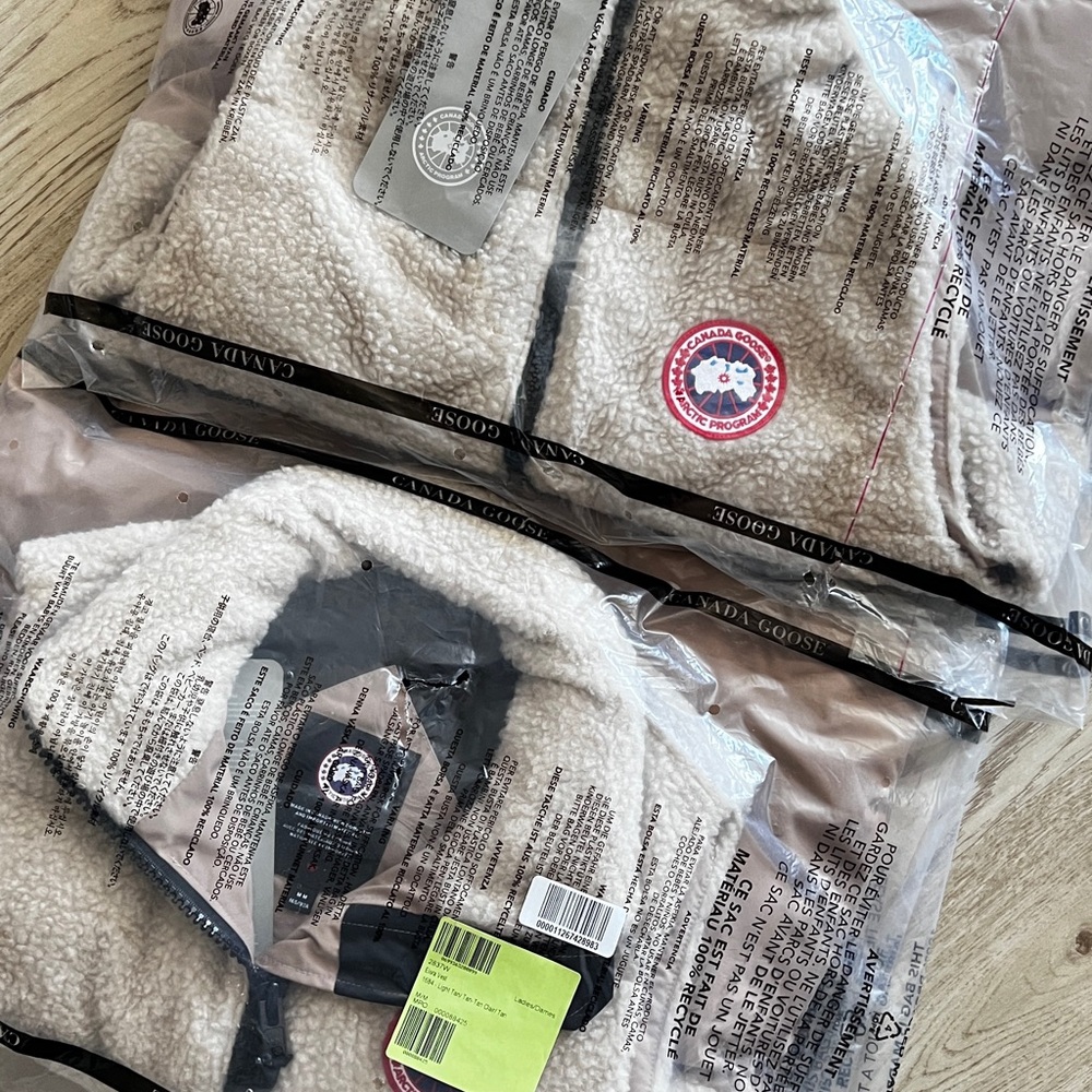 Canada Goose Beige Fleece Jacket